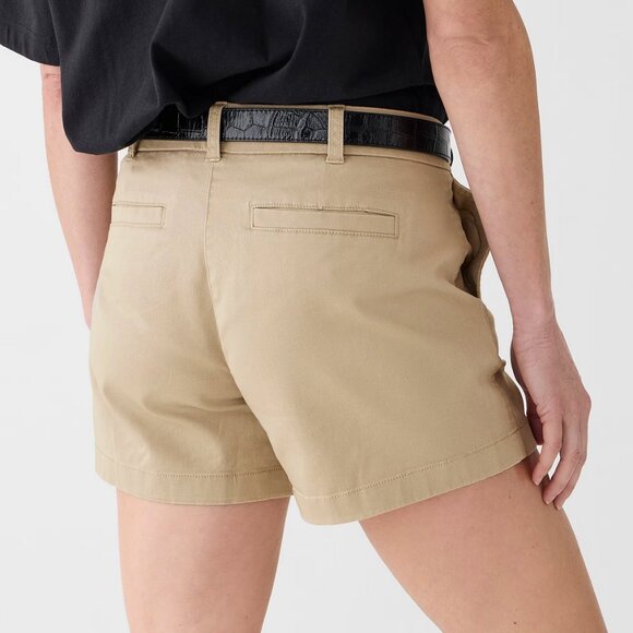 J Crew 4" Stretch Chino Short in Khaki Stretch Cotton Sz 24 New With Tags - Picture 3 of 11